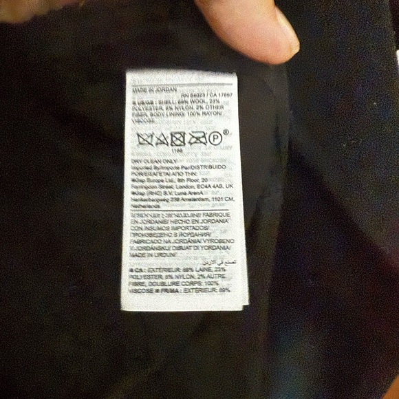 Banana Republic Isola Melton Hourglass Topcoat | Black Wool Blend | Size L NWT - Picture 9 of 10